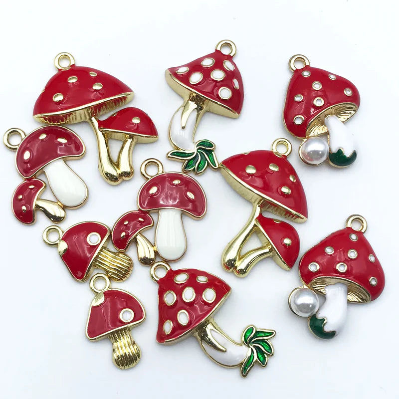 Mushroom Jewelry Pendants