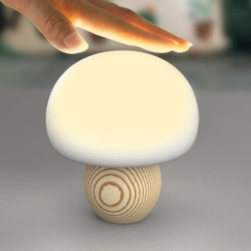 Silicone LED Night Lamp Brightness Adjustable Mushroom