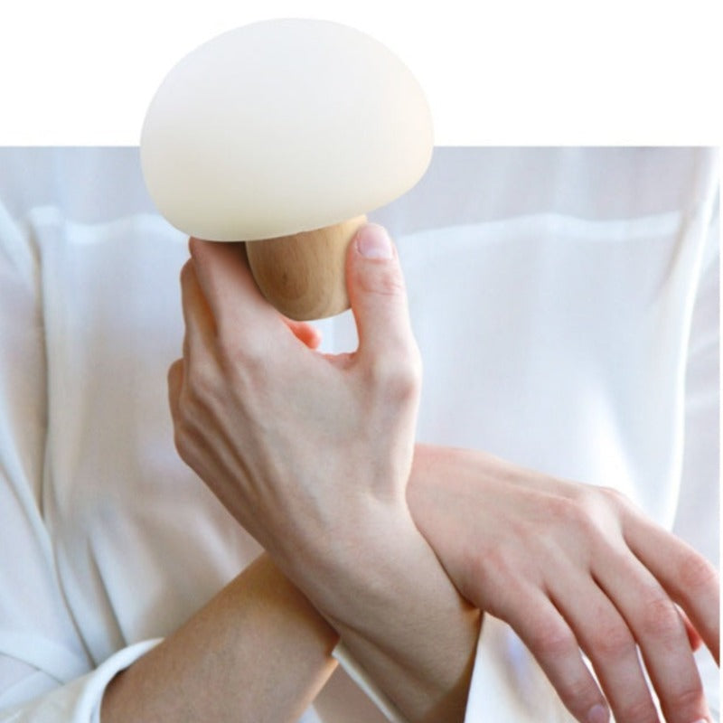 Silicone LED Night Lamp Brightness Adjustable Mushroom