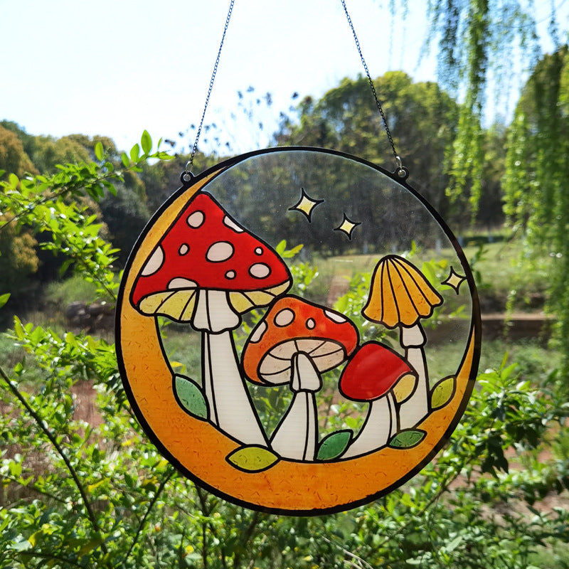 Easter Window Decoration Mushroom Acrylic