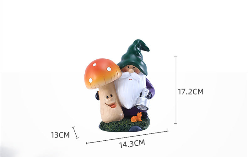 Solar Lamp Garden Mushroom  Ornament Outdoor