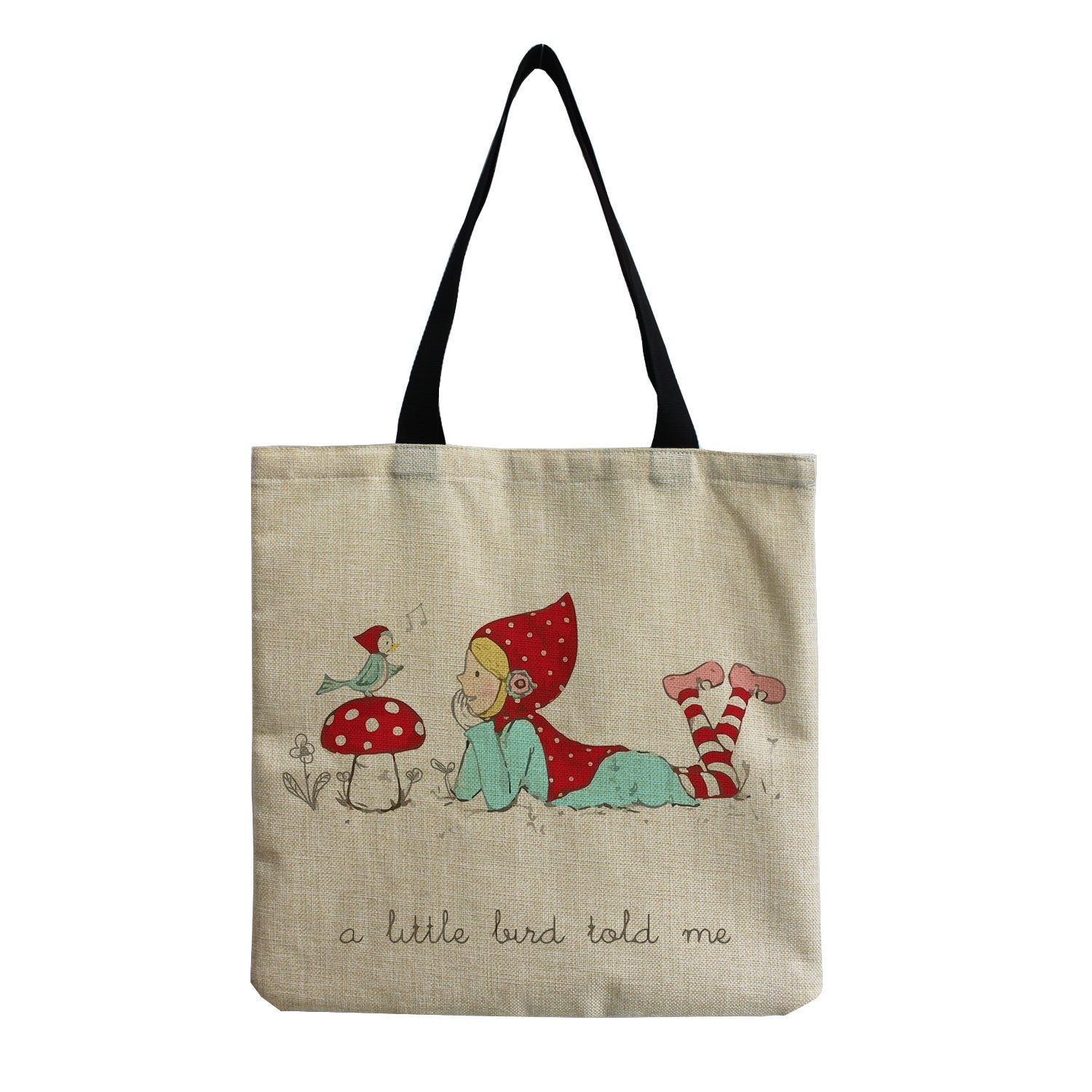 Cartoon Mushroom One-shoulder Portable