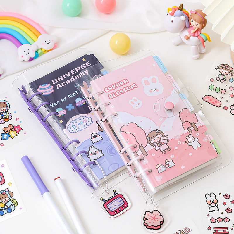 Cartoon Cute Girly Stickers Notepad Set