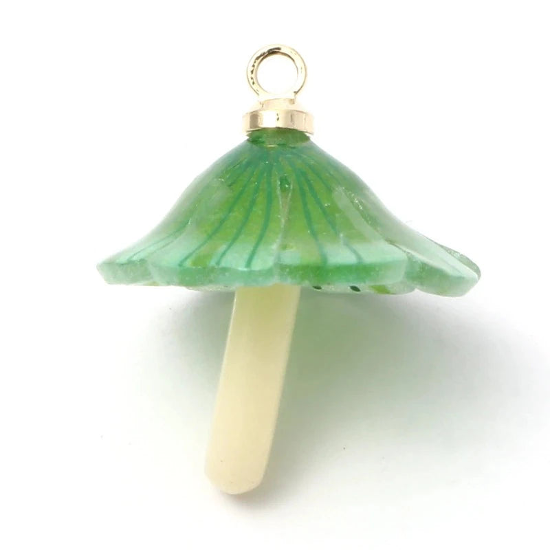 2PCs 3D Mushroom Acrylic Charms