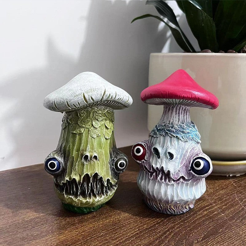 Halloween Mushroom Sculpture Resin