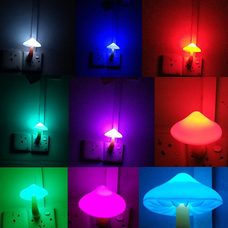 Mushroom-shaped LED Sensors Indoor Decoration