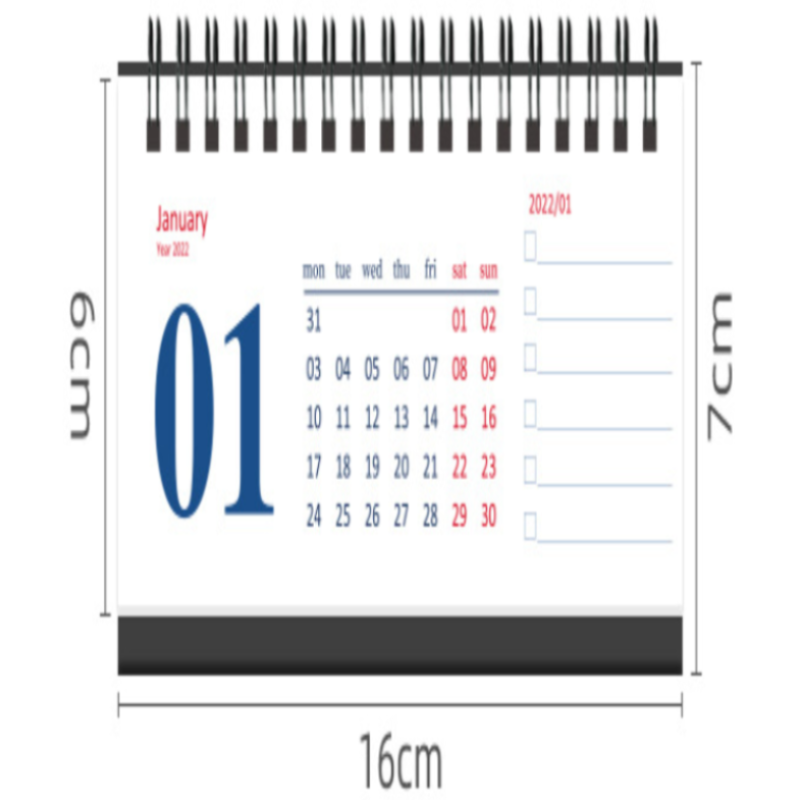 Cute Decorative Ornaments Notepad Calendar