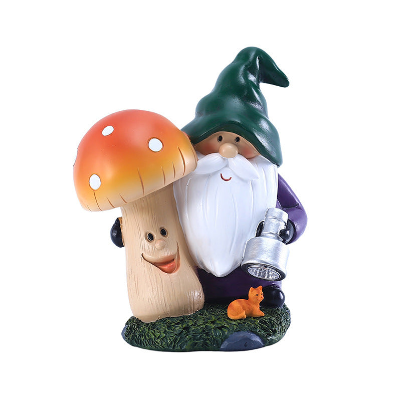 Solar Lamp Garden Mushroom  Ornament Outdoor