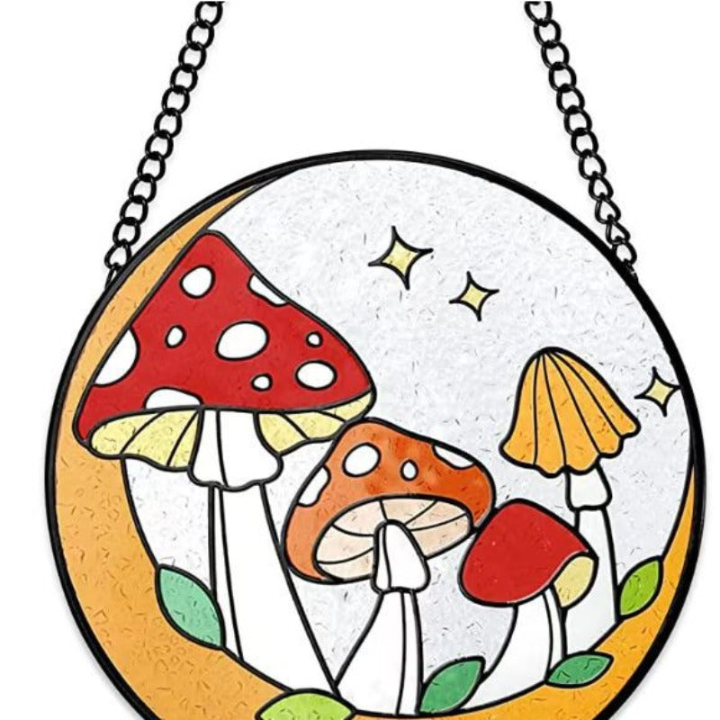 Easter Window Decoration Mushroom Acrylic