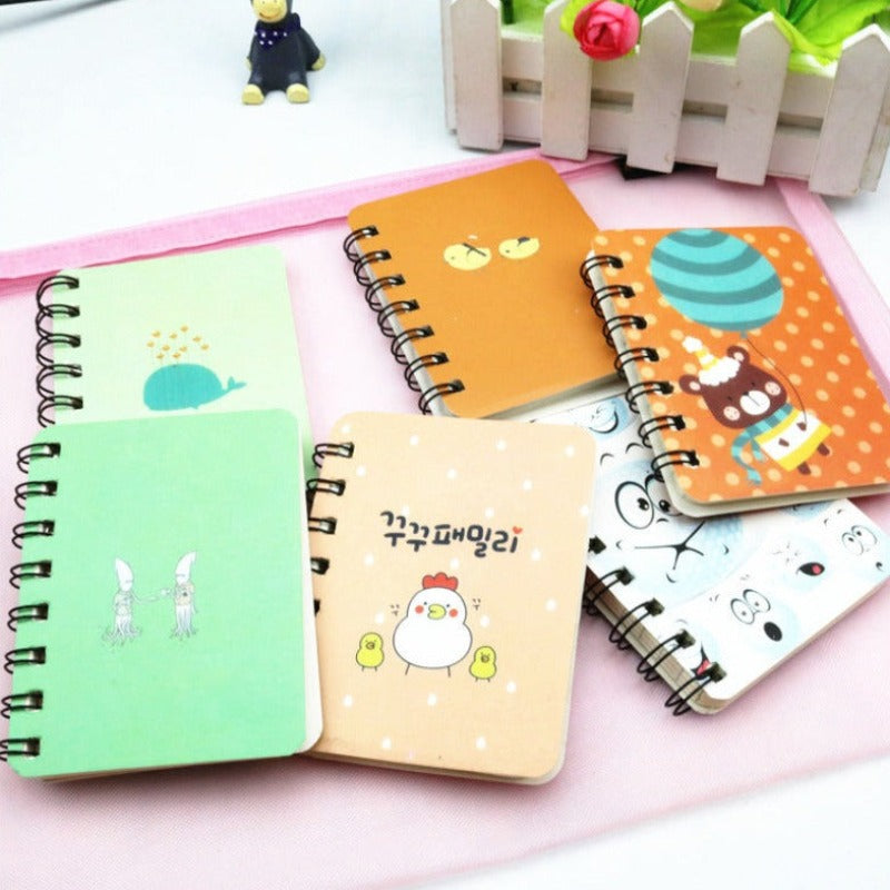 Cute Coil Portable Pocket Notepad